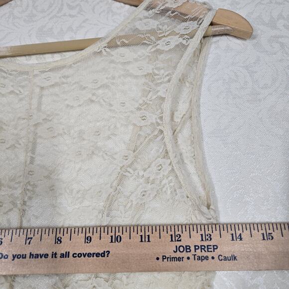 Intimately Free People French Courtship Sheer Lace Slip Dress XS Tea Fairy Boho - Picture 11 of 16
